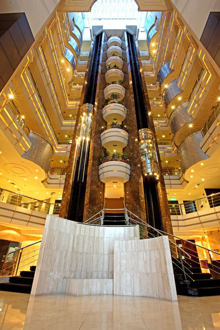 Sea View hotel lobby atrium