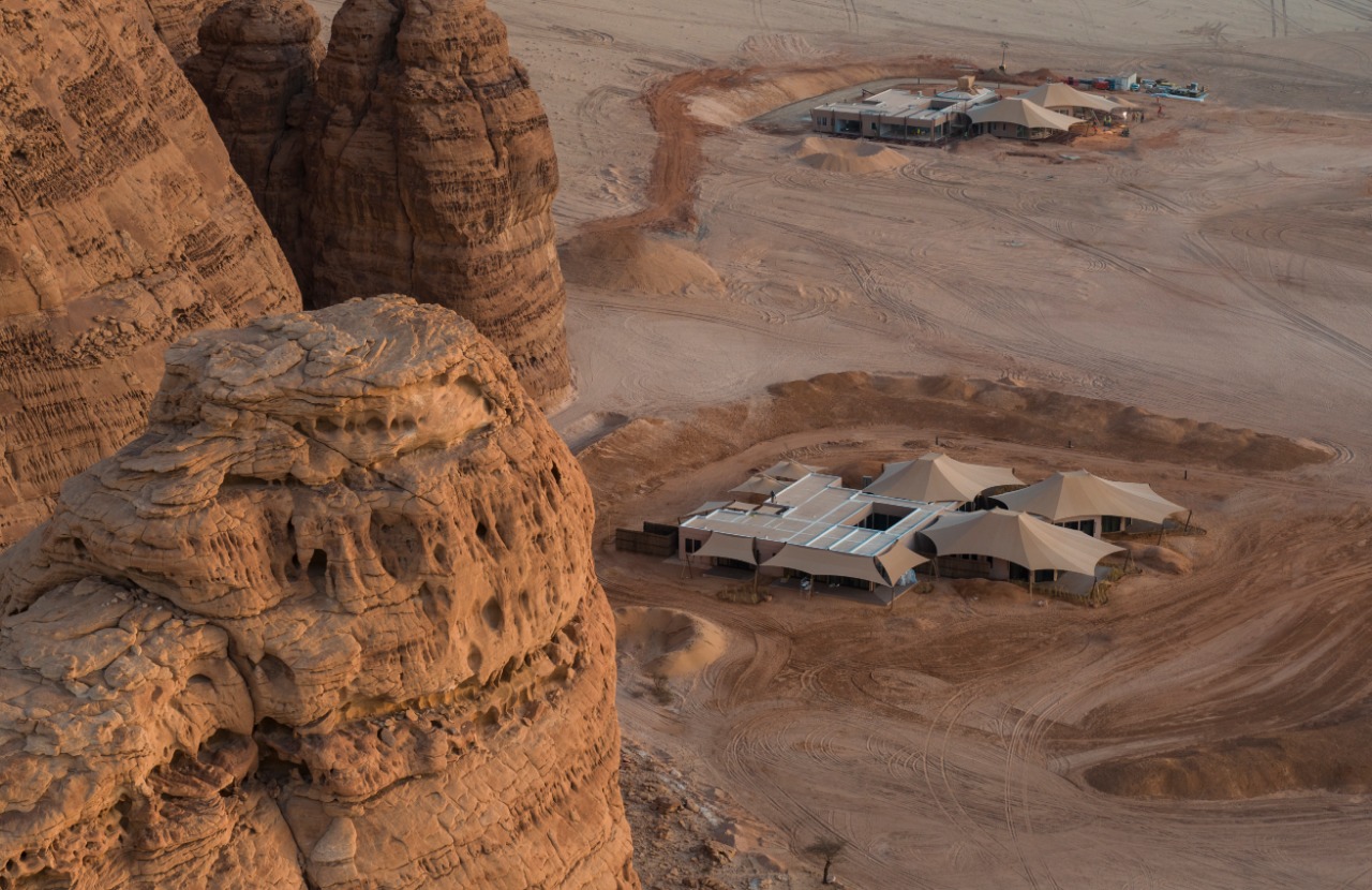 Presidential Suites nestled in the Alula mountain range