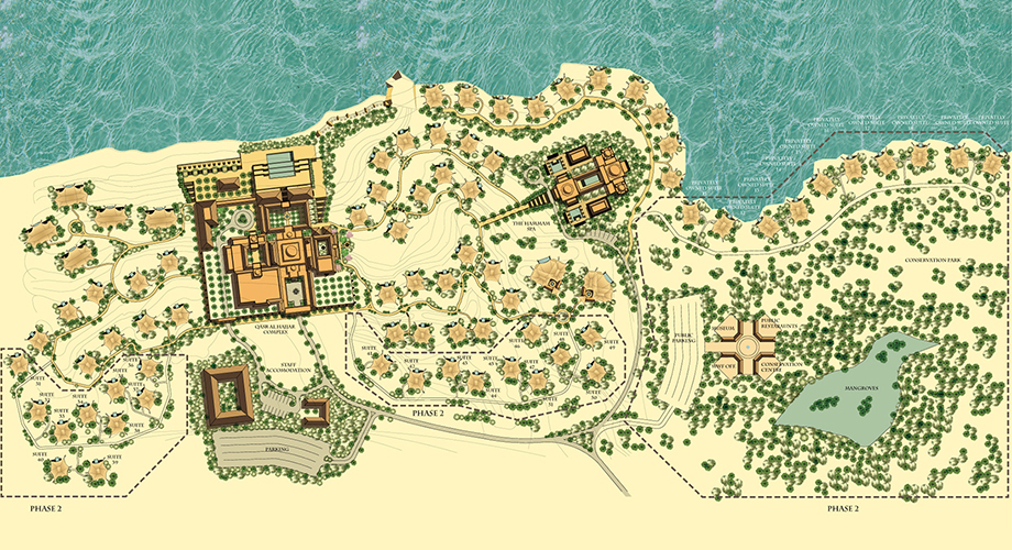 Master Plan Phase 2 of the Mauritania Eco Resort and Spa