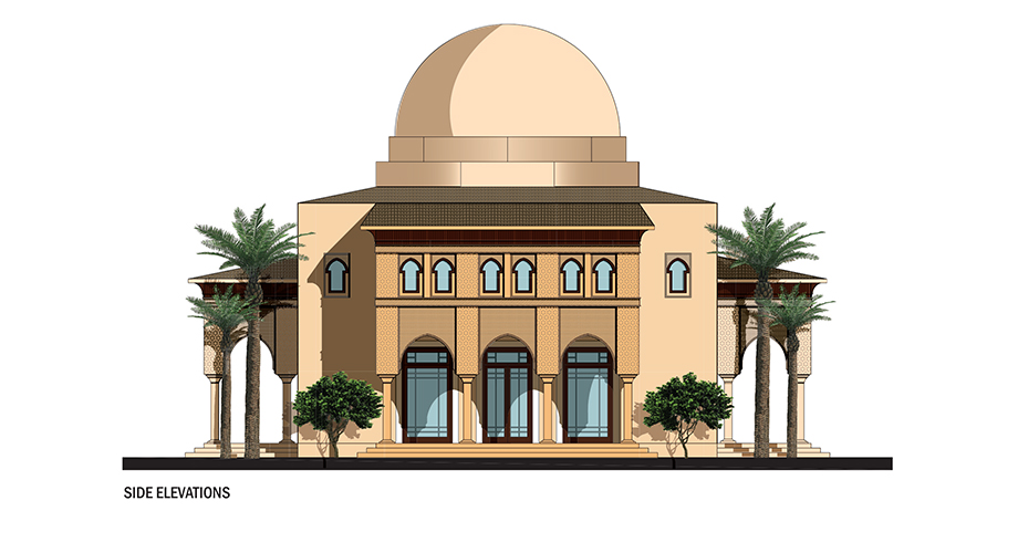 Private Prayer Hall/ Family Mosque by RTAE - Elevation